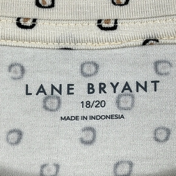 Lane Bryant Womens Short Sleeve Blouse Ivory Size 18/20 - Picture 3 of 7